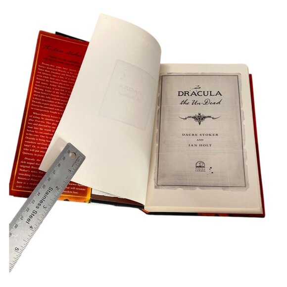 Dracula The Un-Dead Dacre Stoker HC DJ Book Sequel First Ed First Print 2009 - Picture 5 of 9